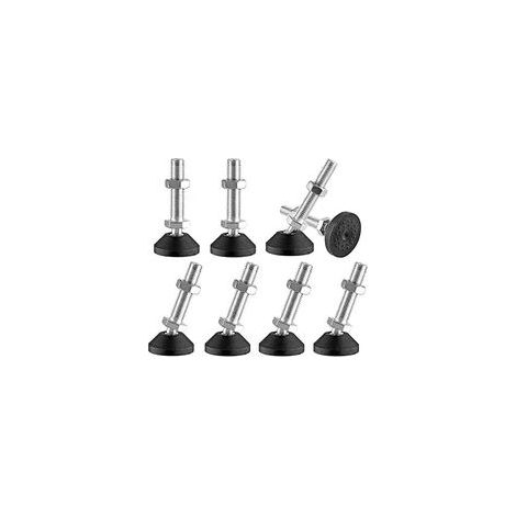 8pcs M8 x 40mm Adjustment Feet, M8 Adjustment Screws, Furniture Legs, Can Bear 400kg, Adjustable Feet, Adjustment Screws, Maximum Tilt 15° (8pcs - M8 x 40mm) (1/5)
