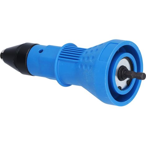 Adaptateur de perceuse à rivets ergonomique électrique pour rivetage et perçage, outil d'insertion d'écrous avec clés hexagonales et buses