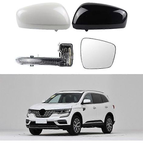 Passend für Renault Koleo Rückspiegelgehäuse, Spiegelabdeckung, Spiegelschutzabdeckung, Spiegelrahmen, Linse, Blinker rechts, Gehäuse schwarz