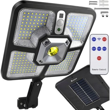 Northix Lampadaire solaire moderne noir 8W IP65 (1/5)