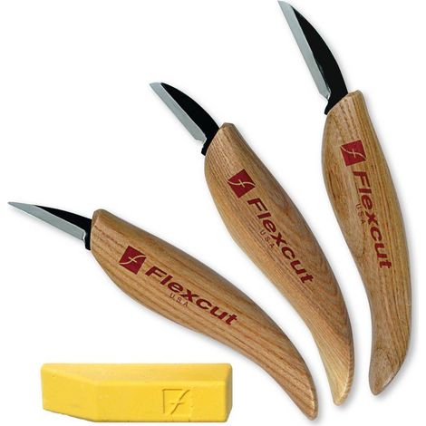 Conjunto de 3 cuchillas à cortar para principiantes KN500 Flexcut