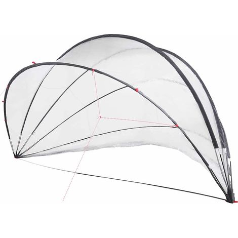 Maison Exclusive - Dôme de piscine Transparent 546 x 516 x 250 cm PVC