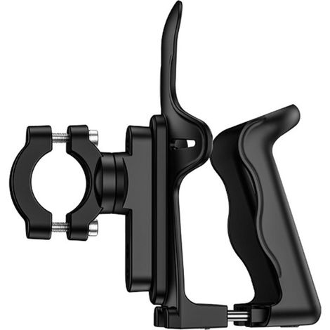 Porte-bidon vélo rotatif 360°, support de bouteille d'eau ajustable pour VTT, vélo de route et poussettes avec adaptateur. (1/5)