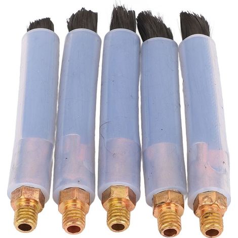 Brosses de nettoyage de perles de soudure, brosse en Fiber de tête en laiton pour le nettoyage des joints du processeur de couture de soudage M8 5 pièces (1/5)