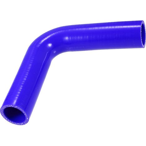1 Pc 32mm 1.26" ID 90 Degree Universal Intercooler Silicone Hose Hose Reducer Coupler Pipe - Silicone Blue (1/4)