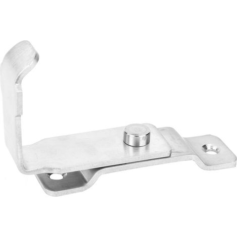 Loquet de porte inox angle droit 90° finition brossée pour chambre anti-effraction (1/5)