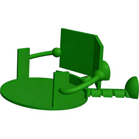 Porte-serviettes en papier imprimé en 3D, porte-papier-Vert (1/2)