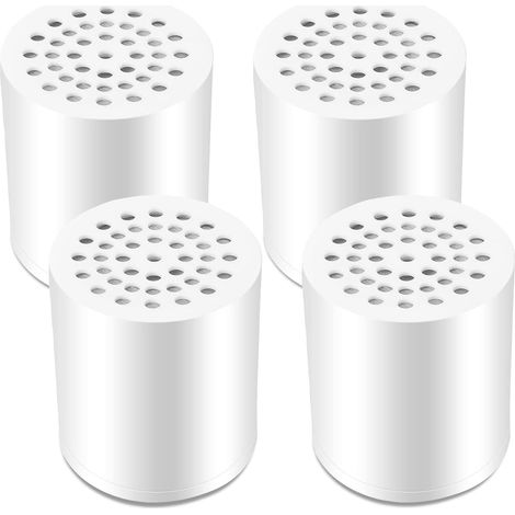 4 Pièces Filtre Anti Calcaire Douche, 20 Étapes Filtre Douche Anti Calcaire, Adoucisseur D'eau Douche Cartouche Filtrante – Réduit le Chlore Chimique (1/5)