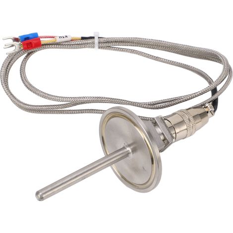 Hochtemperatur-Schnellverbinder Typ K, 6 mm Durchmesser und 60 mm Länge, Luftfahrtstecker, 1 m Hochtemperatur-wasserdichtes Thermoelement mit abnehmbarem Stecker. (1/5)