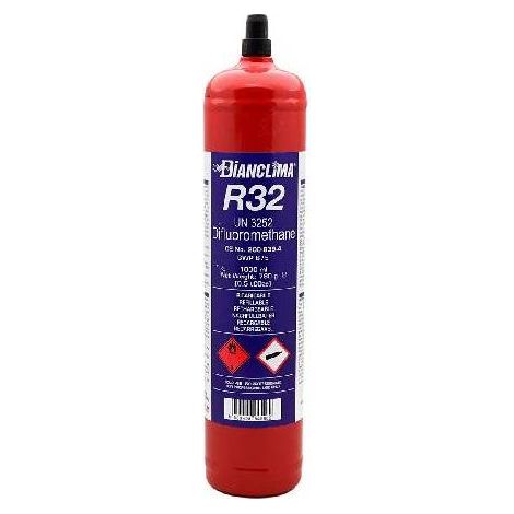 BOUTEILLE RECHARGEABLE CONTENANT DU GAZ RÉFRIGÉRANT R32 Contenance : 5 kg