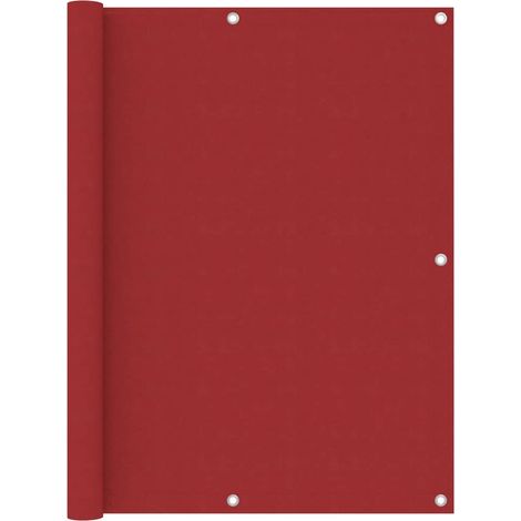Écran de balcon brise pare vue protection confidentialité 120 x 300 cm tissu oxford rouge