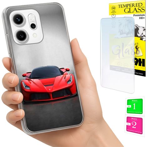 Funda para Oppo Reno 14F / 14 FS 5G con cubierta trasera para foto y cristal 9H. (1/5)