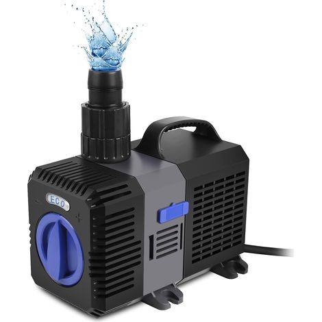 Super Eco Pompe de Bassin, Pompe à Filtre, Basse consommation, Pompe à Eau Bassin koï, Pompe ruisseau 4500L/H