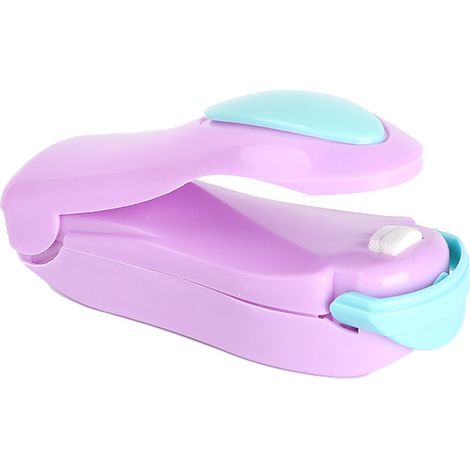 Sollbry Mini Scellant Sac, Scellant Sous Vide Thermique Portable, Scellant En Plastique, Pinces Sac, Thermoscellage, Machine à Sceller Refermer les Sacs Plastique Garder(violet) (1/5)