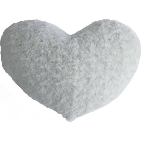 Dekokissen aus Kunstfell HEART (1/2)