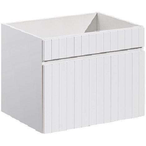 Meuble sous lavabo de salle de bain  AREA BLANC  L.60 - H.46 - P.45,6 (1/5)