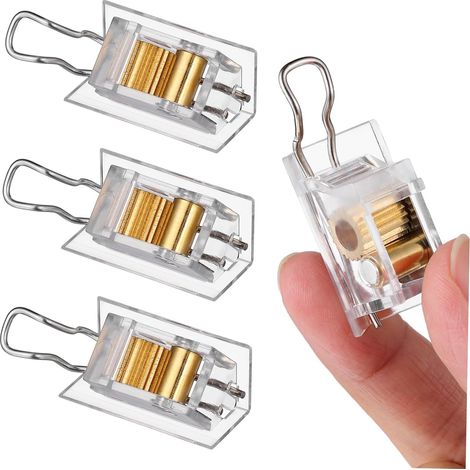 4Pièces Verrous à Cordon pour Stores Vénitiens de Accessoires de Quincaillerie pour Rideaux Installation Facile Compatible Types de Stores (1/5)
