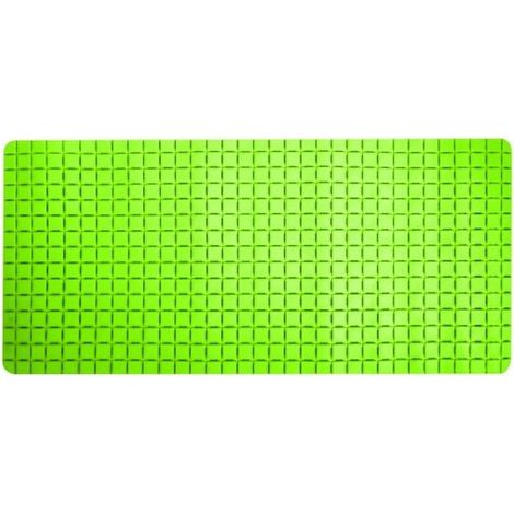 Tapis Fond de baignoire antidérapant Caoutchouc QUADRO 36x76cm Vert MSV