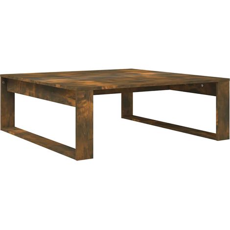 Maison Exclusive - Tavolino da Salotto Rovere Fumo 100x100x35 cm Legno Multistrato (1/5)