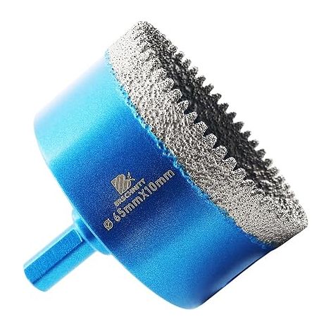 65mm Dry Diamond Tile Drill Bit - Diamond Drill Bit for Ceramic, Granite, Porcelain, Tile, Stoneware, Masonry, Marble. (1/5)