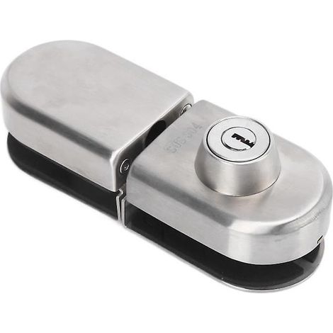 Serrure de porte coulissante en verre, cadre de serrure de porte en verre 1012mm, quincaillerie en acier inoxydable LockCREA (1/4)