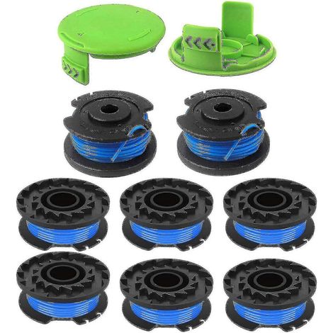 Bobine de fil de coupe-bordures pour Greenworks 24 V 40 V 80 V (8 bobines, 2 capuchons) (1/5)
