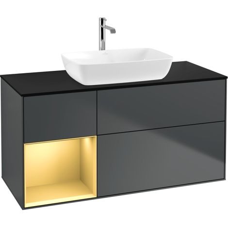 Villeroy & Boch F822HFHG Armoire sous lavabo Finion F82 (1/2)