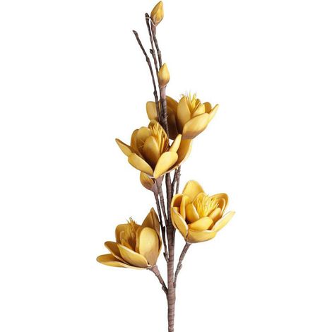 Fleur Artificielle Allia Jaune en Polyéthylène Tige Géante 115cm
