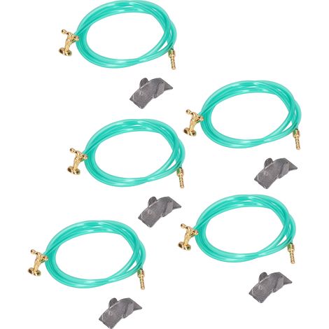 Lot de 5 tuyaux d'arrosage pour maison de poupée (échelle 1:12), mini-jardin extérieur, imitation de tuyau d'arrosage. (1/5)