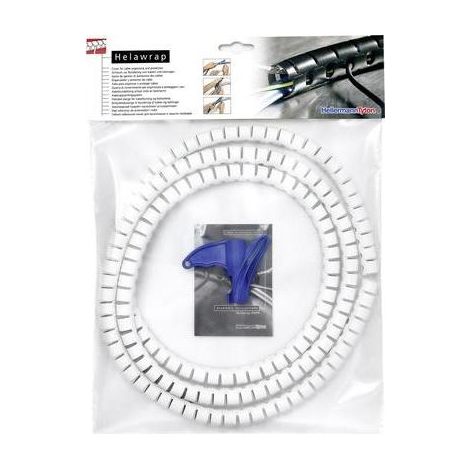 HellermannTyton Helawrap HWPP funda eléctrica blanca 2 m