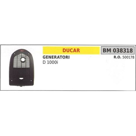 DUCAR Stromerzeuger D 1000i Schalldämpfergehäuse 038318