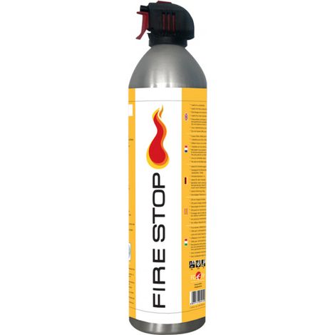 Spray anti feu 600ml – Pression permanente – Pour feux solides, liquides et huiles – Vanne à gâchette pour utilisation rapide (1/2)