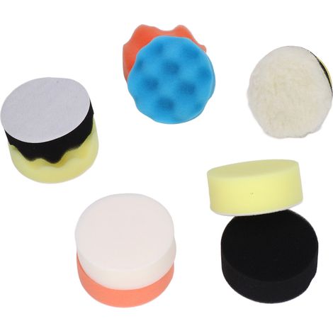 11-teiliges Polierpad-Set, Schaumstoff-Polierpad für Autos, Bohrmaschinen, zum Polieren, Wachsen, Versiegeln und Glätten, 7,6 cm (3 Zoll) (1/5)