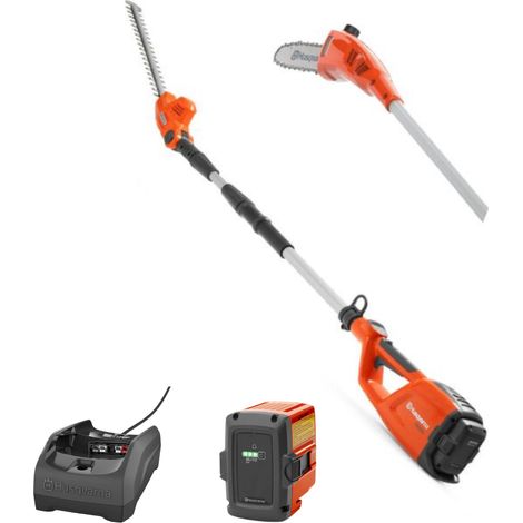 Husqvarna – Élagueuse thermique sans fil 120iTK4 – Perche télescopique – Zéro émission – Fonctionnement silencieux – Pour bois dur