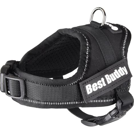 Harnais réglable pour chien Pluto noir XS