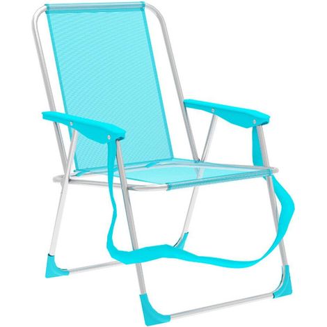 Marbueno Klappstuhl Aluminium Aquamarin Strand und Pool 53X56X78 cm 10307