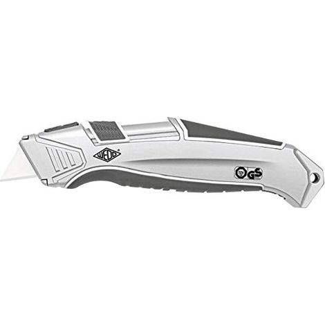 Cutter de sécurité wedo cera-safeline lame rétractable aluminium
