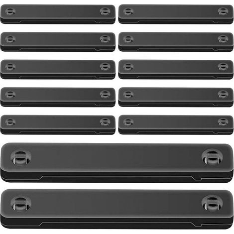 Aimants pour écrans, lot de 12 clips magnétiques autocollants - Accessoires pour portes, meubles, placards, entrée, chambre, salon, bureau, terrasse (1/4)