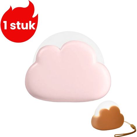 pièce - Mini lampe de bureau - Veilleuse nuages mignons - Idée cadeau - Rose (1/5)