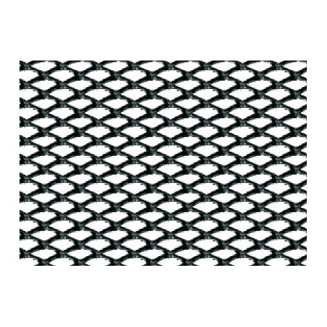 Racing Grill - Rombo fine 2x4 mm - 120x20 cm - Nero anodizzato (1/2)