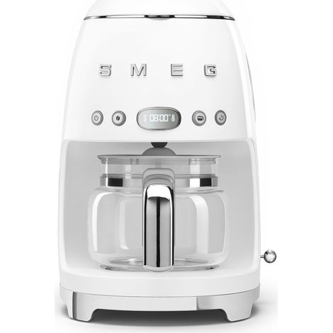 Smeg – Cafetière filtre 12 tasses – Corps en acier inoxydable – Sélecteur d'intensité d'arôme – Affichage LED numérique