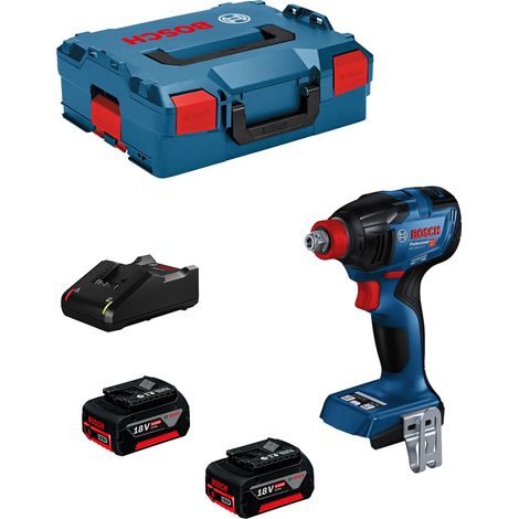 Schlagschrauber BOSCH GDX 18 V-210 C CLICK/GO - 2 X 5.0 Ah mit Ladegerät - 06019J0202