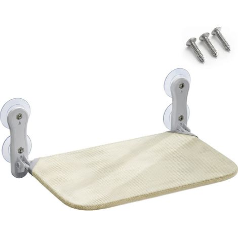 Hamaca para gato con ventosa para ventana beis lavable L 58 x 30 modelo 12 (1/5)