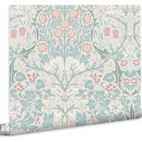 William Morris At Home Vliestapete Blackthorn Meadow Blau 10mx52cm (1/5)