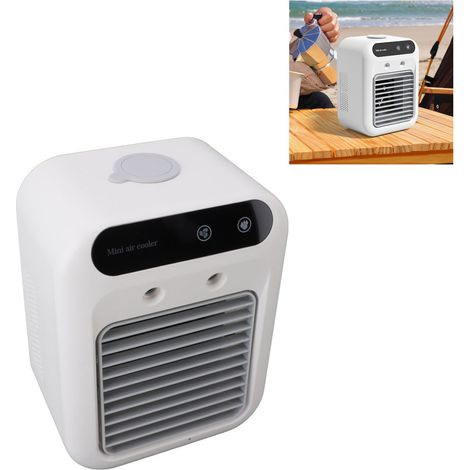 Climatiseur portable professionnel, refroidissement efficace et longue durée, réservoir d'eau de 500 ml, petit climatiseur pour chambre, bureau, camping ou voiture (1/5)