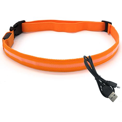 Ceinture Led Rechargeable Usb - Haute Visibilité 360 Degrés - Pour Cyclisme Et Randonnée - Lot De 1 (1/5)