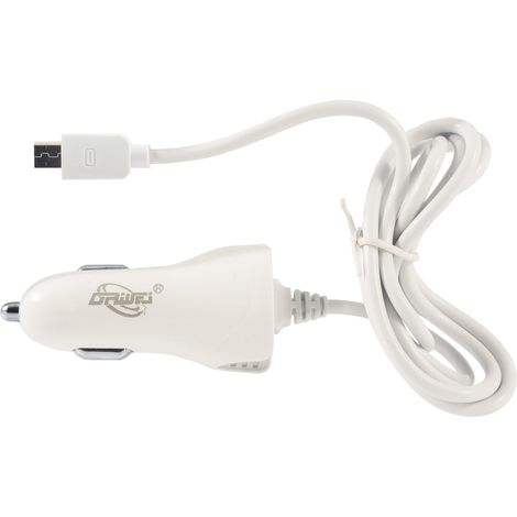 CARICABATTERIE DA AUTO CON CAVO MICRO USB SMARTPHONE 1.5A OZ-061 DW (1/3)