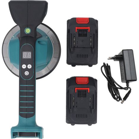 Jeffergarden Machine électrique de nivellement de carreaux avec ventouse de 145mm, 10 vitesses, affichage numérique LCD, niveleur de vibrations sans fil, prise ue-DOU