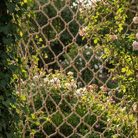 180 x 180 cm Filet de Jute pour Plantes (1/4)