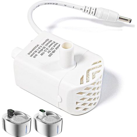 FS10Pro Cat Water fountain pump - Pompe de remplacement Moteur submersible fontaine pour chat en acier inoxydable (1/5)